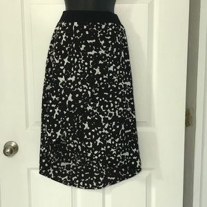 Cabi Asymmetrical Floral Skirt M